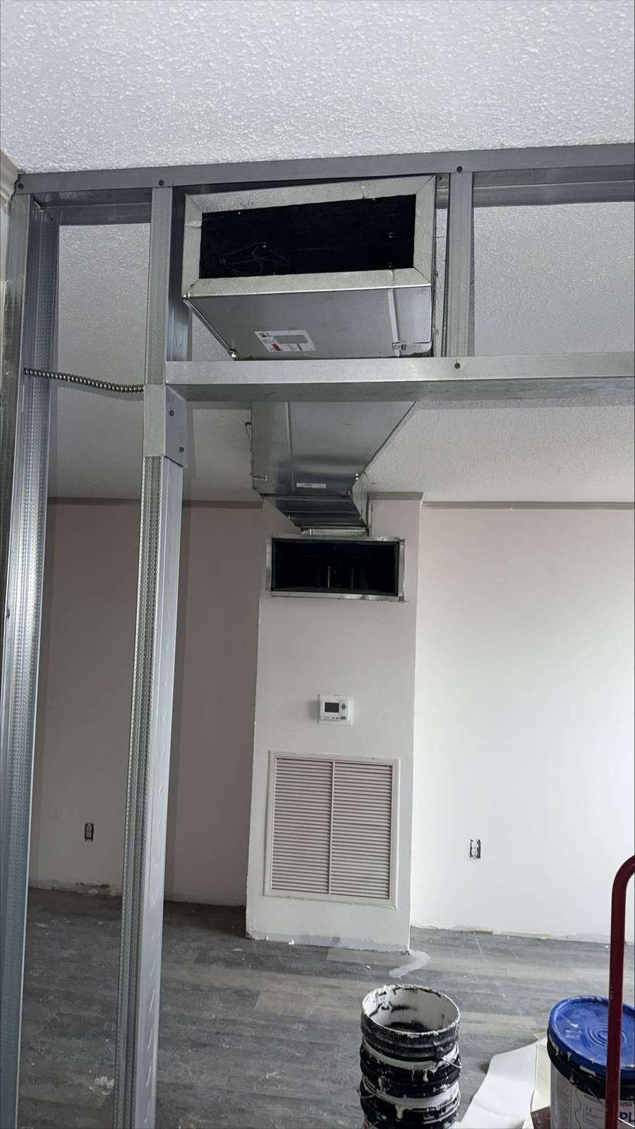 Duct built in the shop